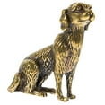 thumbnail image 3 of Luxshiny 1Pcs Dog Sculpture Golden Brass for Living Room and Garden Decor, 3 of 8