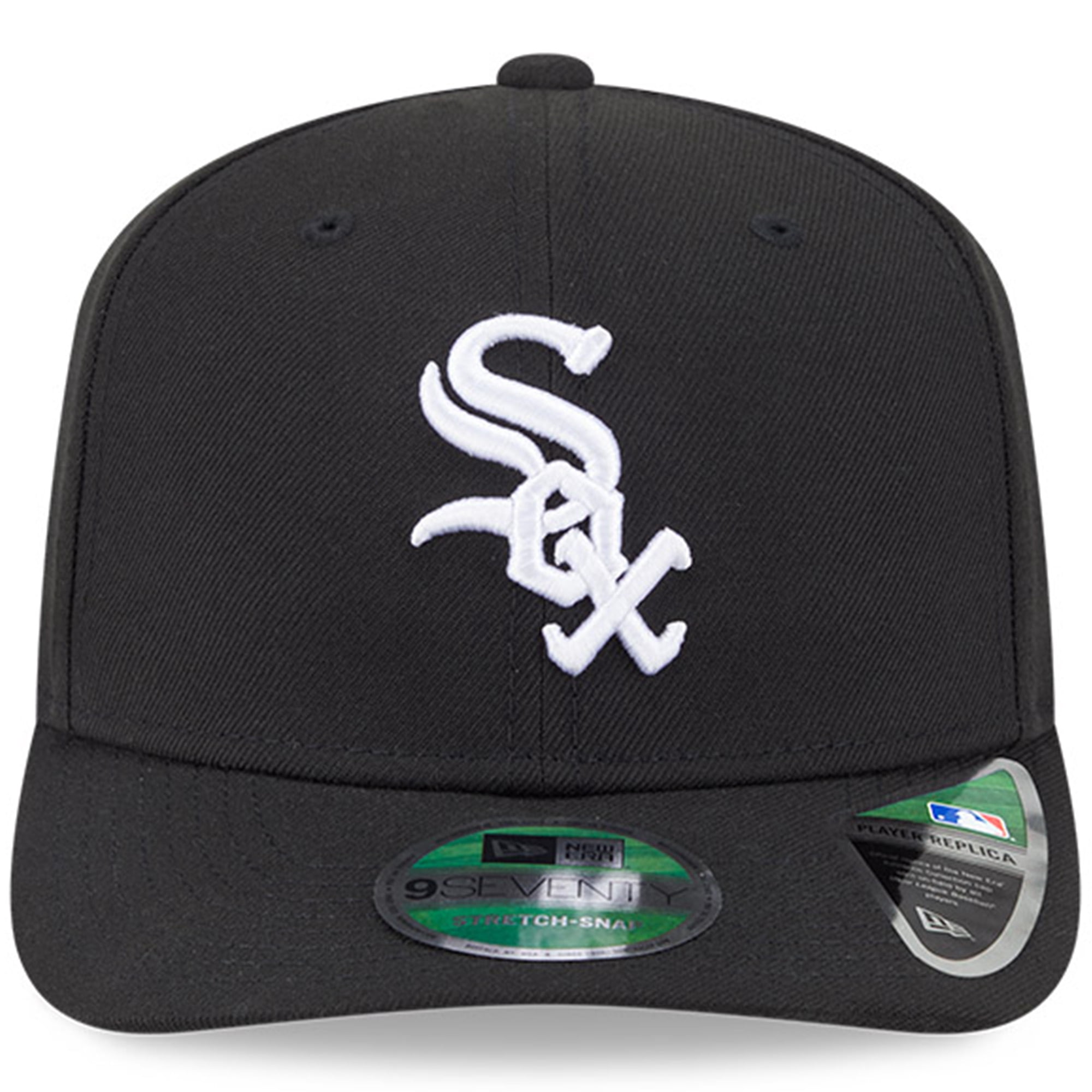 Men's New Era  Black Chicago White Sox Player Replica 9SEVENTY Adjustable Hat