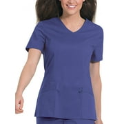 Landau Women's Stretch V-Neck Tunic Scrub Top
