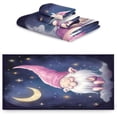 thumbnail image 2 of Coolnut 3 Piece Bath Towels Set, Super Soft Absorbent Gnome Pink Towels for Bathroom Gym Spa Hotel Decor Wash cloth, 2 of 7