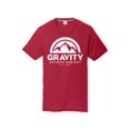 thumbnail image 1 of Gravity Outdoor Co. T-Shirt de Performance pour Jeunes - Logo Blanc - Rouge - Petit, 1 of 2