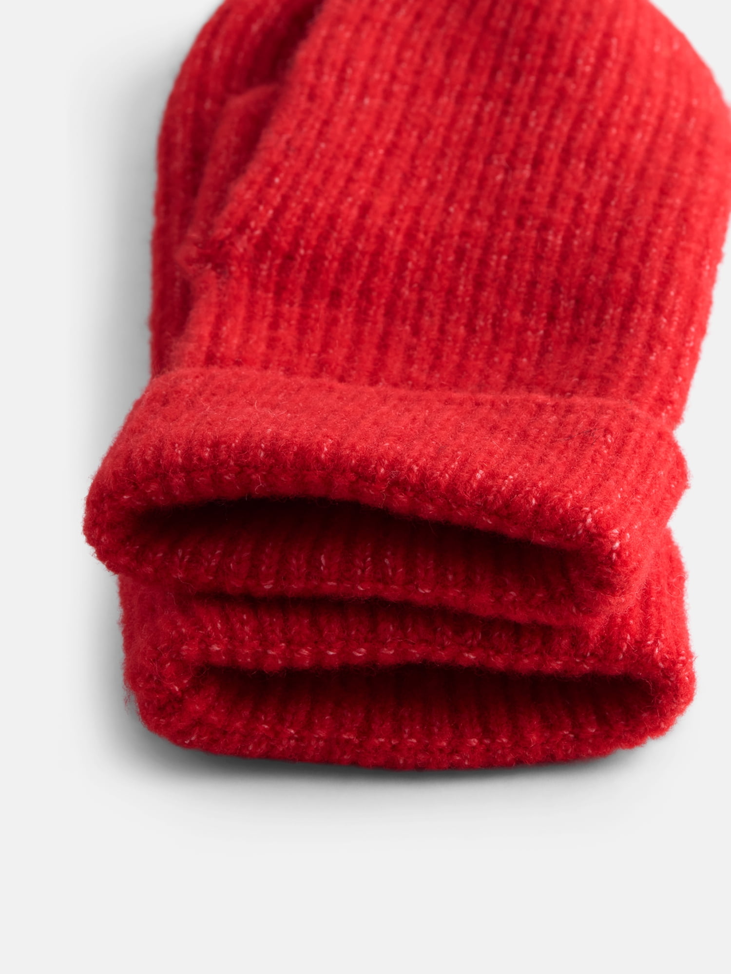 Scenario Women's Rib Mittens, Red Rooster