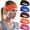 Black+Klein Blue+Reduced Red+Hermes Orange+Palace Red, variant on Beister Sweat Wicking Headbands (5 Pack), Elastic Non Slip Sports Sweatbands for Men & Women, Athletic Workout Bands for Running, Yoga, Gym