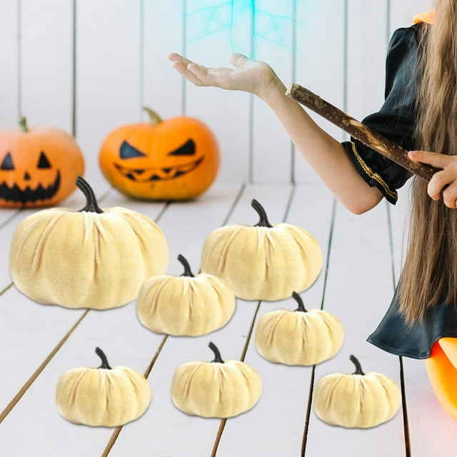 Calabazas artificiales Macarena decoración de mesa Estilo B 16 cm x 12 cm 7 cm x 6,5 cm 10 cm