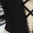 thumbnail image 7 of MEOWCOS Women's Gothic Elf Style Sexy Bodysuit with Sleeves and Necklace, M, 7 of 7