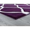 thumbnail image 4 of United Weavers Drachma Freya Modern Trellis Runner Rug, Plum, 2'7" x 7'4", 4 of 5