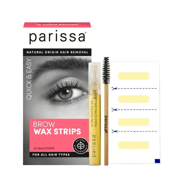 Parissa Eyebrow Wax Strips For Hair Removal | Ready-to-Use At-Home Waxing Kit
