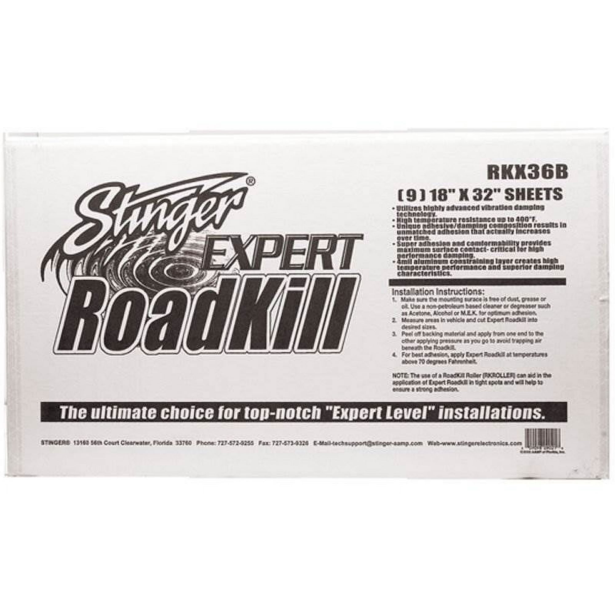 Stinger RKX36B In-Car Accessory Expert 36 Square Feet Sound Dampening Bulk Pack
