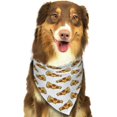 thumbnail image 6 of Naloa Pizza Dog Bandanas 1PC Washable Triangle Dog Scarfs Premium Durable Fabric, for Small Medium Large Dogs and Cats, 6 of 6