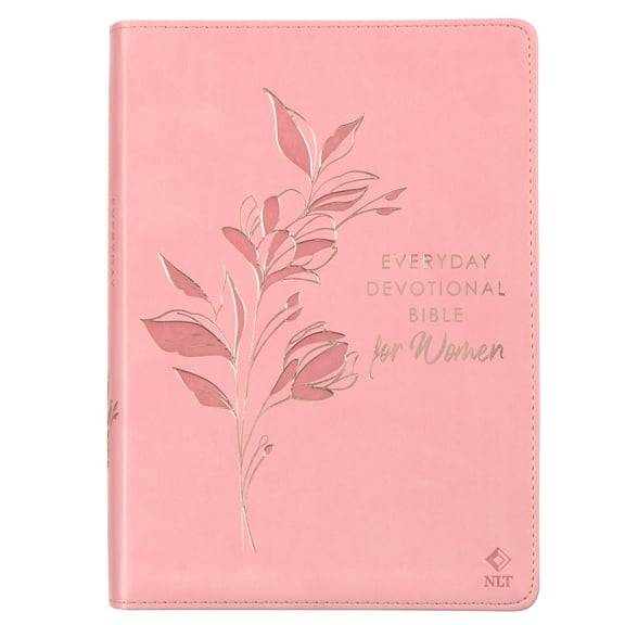 NLT Holy Bible Everyday Devotional Bible for Women New Living Translation, Vegan Leather, Pink, Flexible Daily Bible Reading Plan Options