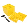 thumbnail image 4 of Heavy Duty Leveling Blocks, Yellow Antislip Pads  Leveling Blocks 10pcs With Storage Bag For Leveling Single And Dual Wheels, 4 of 8