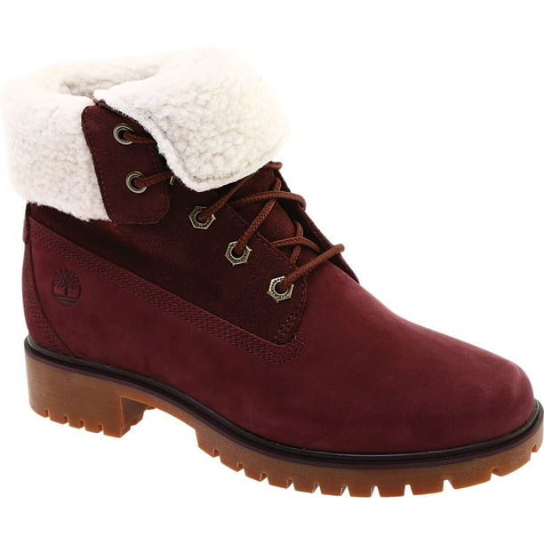 timberland jayne teddy fleece fold down waterproof boot