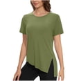 thumbnail image 1 of Camiseta de Manga Corta de las Mujeres, Camiseta de Cuello Redondo para Todas las Estaciones de Uso Diario, 1 of 7