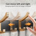 thumbnail image 3 of Injueey Bathroom Wall Hanger Black Golden Aluminum Storage Coat Towel Hat Door Rack Clothes Punch-free for Bedroom Porch Juegos de accesorios de baño, 3 of 6
