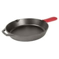 thumbnail image 2 of Lodge Cast Iron Skillet with Red Silicone Hot Handle Holder, 12-inch, 2 of 8