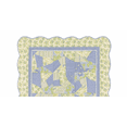 thumbnail image 3 of Sunshine Cornflower Blue Florals Vintage Quilted 100% Cotton Throw Blanket 50" x 60", 3 of 5