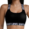 thumbnail image 2 of Sports Bra for Women Criss Cross Back Sports Ribbed Bras Breathable Summer Workout Top, 2 of 8