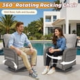 thumbnail image 2 of XIZZI 6-Pieces Wicker Patio Furniture Sets, Outdoor Furniture Sectional Sofa with Swivel Chairs, ottomans, All-Weather Rattan Outdoor Conversation Set for Porch, Patio, Backyard-Black, 2 of 9