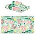 thumbnail image 2 of Dreamtimes 3 PCS Towel Cute Flamingo in Summer Cotton Bath Towel Set (1 Bath Towel, 1 Hand Towel, 1 Washcloth) for Bathroom, Super Soft and Quick Dry Towels, 2 of 7