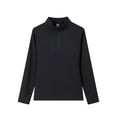 thumbnail image 6 of Bzdzmqm Womens Half Zip Running Shirts Long Sleeve Athletic Workout Tops Stand Collar Slim Fit Stretch Yoga Gym Activewear Casual Fall Winter Daily Wear Travel, Black M, 6 of 9
