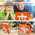 thumbnail image 2 of XYX Kids Case for Samsung Galaxy Tab A9+/A9 Plus Case 11 inch with Shoulder Strap, Shockproof Handle Kickstand (2023, SM-X210/X216/X218), Orange, 2 of 7