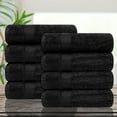 thumbnail image 2 of Ample Decor Hand Towels 100% Cotton for Bathroom 18X28inch -8pcs Black, 2 of 6