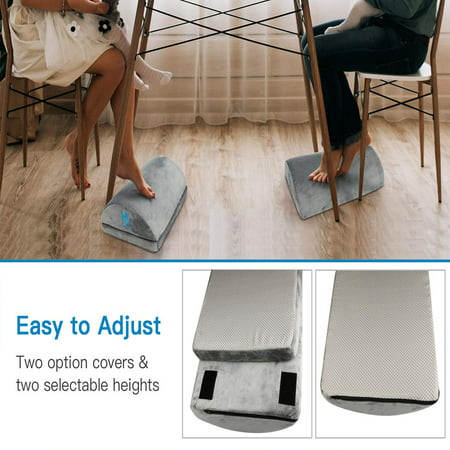 Salonmore Adjustable Foot Rest Under Desk Footrest With 2