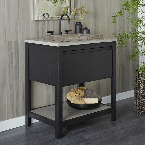 Native Trails VNO308-A Solace 30" Single Free Standing Vanity Cabinet - Midnight