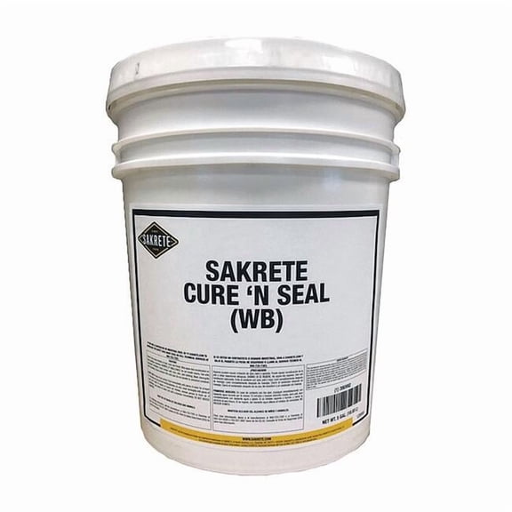 Sakrete Concrete Sealer, Pail, Clear, Cure & Seal 120045