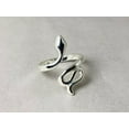 thumbnail image 4 of Heaven Crafts Snake Wrap Ring 925 Sterling Silver Handmade Boho Adjustable Gift For Her, 4 of 6