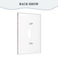 thumbnail image 4 of Panel de interruptores de pared con marco romano de cuero simple Broncos Switching Lights, interruptor de luz simple, doble o con tirador, 4 of 8