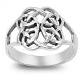 thumbnail image 1 of Celtic Endless Forever Knot Antiqued Ring .925 Sterling Silver Band Jewelry Female Male Size 7, 1 of 4