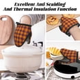 thumbnail image 7 of Disketp Fall Buffalo Plaid Non-Slip Mini Oven Mitt Set, Short Oven Mitts for Baking Grilling Barbecue Microwave, 5.9"x5.9"in, 7 of 7