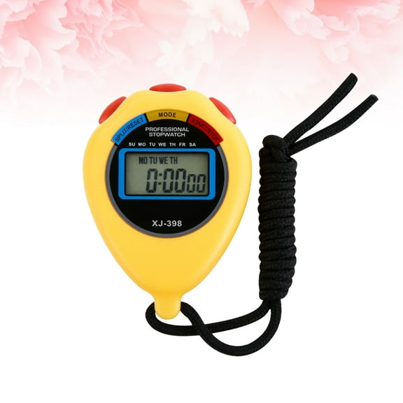 ELAYARD Yellow Double Channel Stopwatch Timer for Referee Movement and Sports Timing
