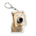 thumbnail image 1 of Banana Cat Pendant Cute Crying Banana Cats Funny Keychain Keyring Pendants V6I9, 1 of 8