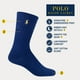 thumbnail image 2 of Calcetines Polo Ralph Lauren Classic Crew para Hombre Marrón Oscuro, 2 of 4