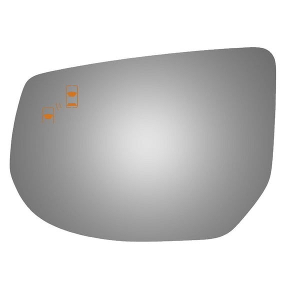 Flat Driver Side Power Replacement Mirror Glass for 13-17 Cadillac XTS W/O Baking Plate