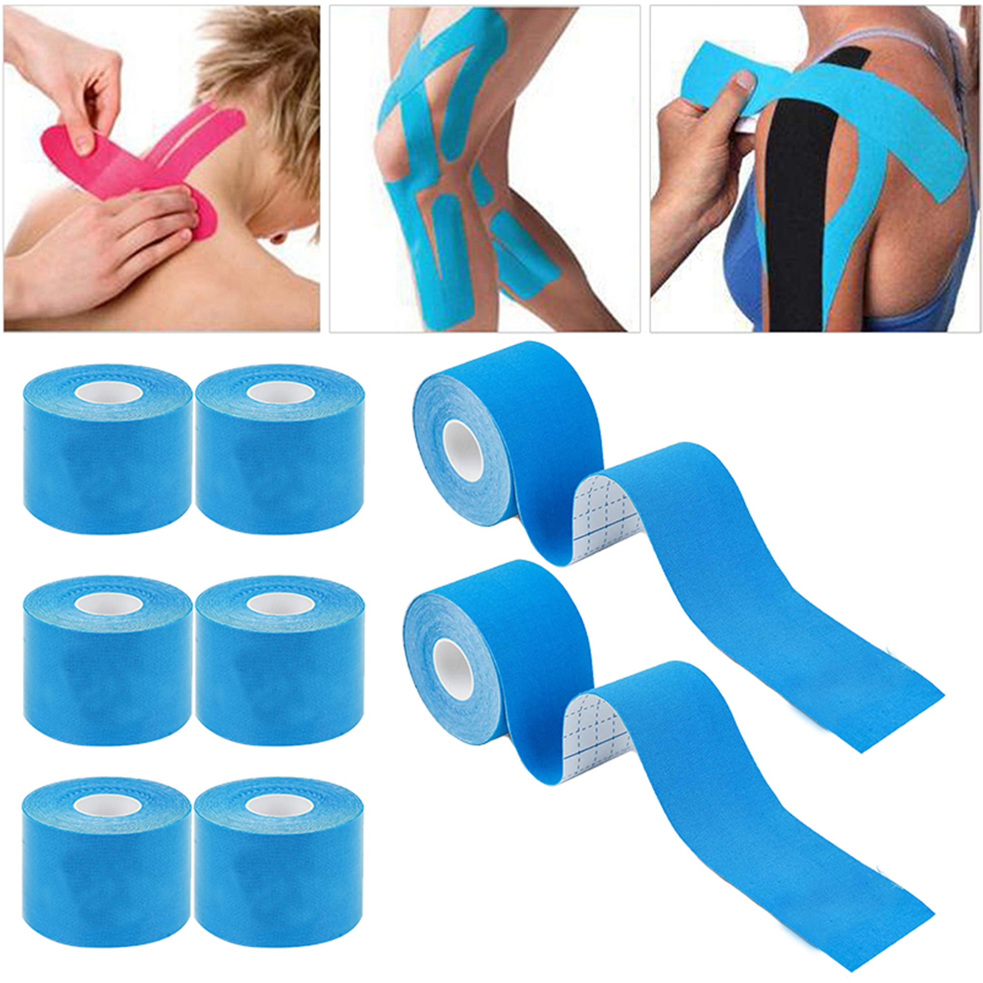 Kinesiology Tape Strapping Taping Athletic Sports Tape for Men Knee  Shoulder Elbow Ankle Neck Muscle Superior Waterproof Adhesion Non Latex  Safe for