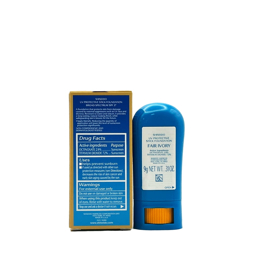 Shiseido UV Protective Stick Foundation SPF 37 - Fair Ivory,  0.31oz/9g