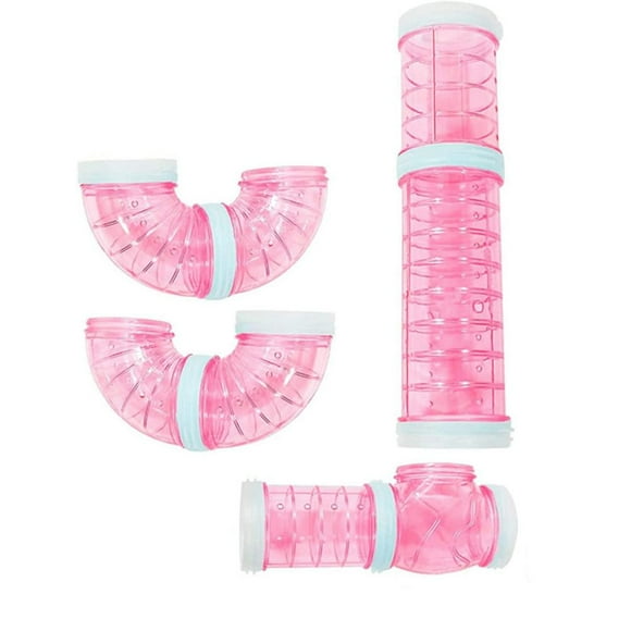 Hamster Tubes Set Transparent Hamster Cage Toys Hamster Tubes Set Transparent Hamster Cage Toys DIY Connection Tunnel Track Toy