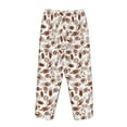 thumbnail image 5 of Naloa Rugby Style Print Women’s Ultra-Soft Comfy Pajama Lounge Pants with Pockets & Drawstring, 5 of 8