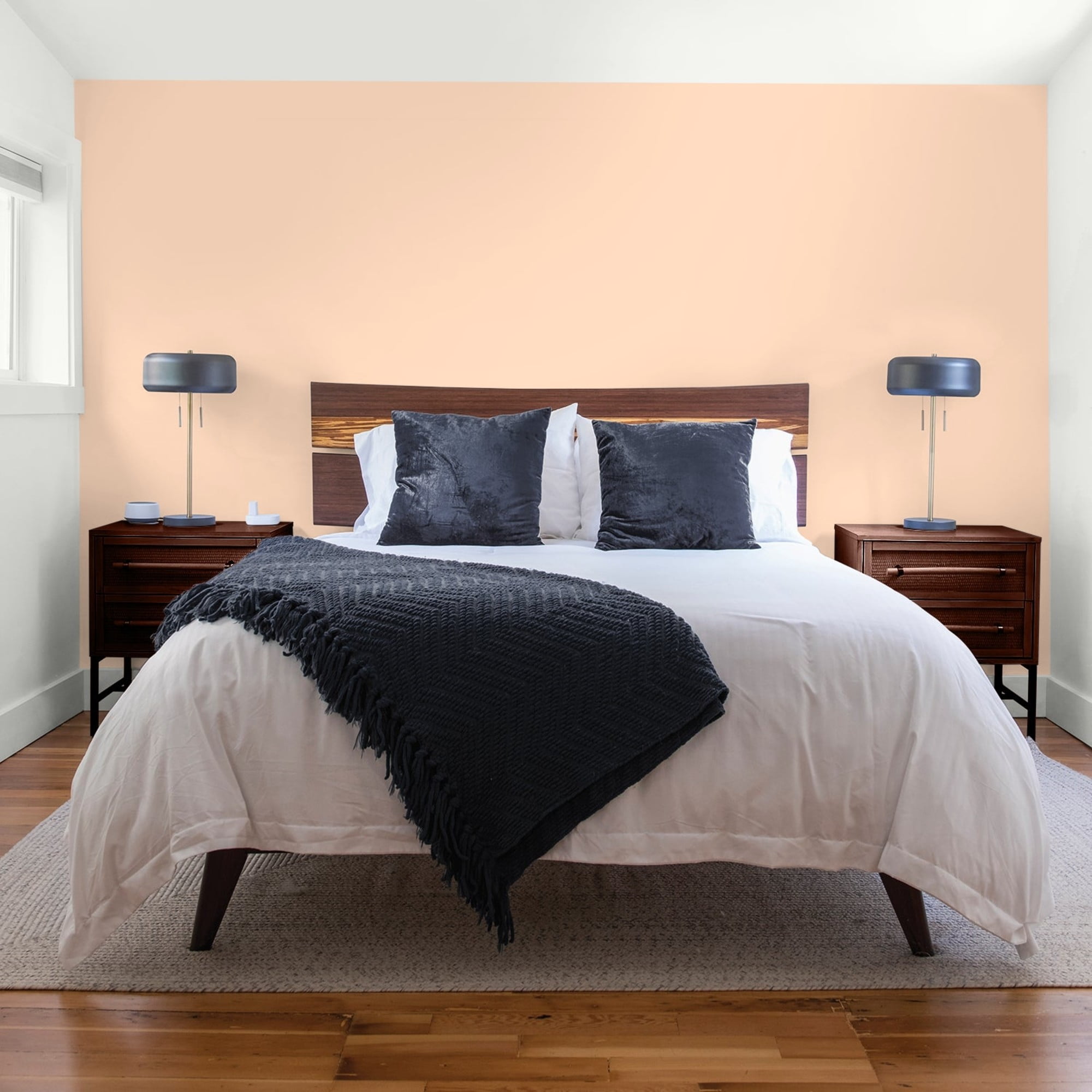 Glidden HEP Peach Darling / Orange, Flat Interior Paint with Primer, 1 Gallon