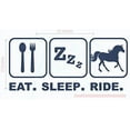 thumbnail image 6 of Eat Sleep Ride Cowboy Cowgirl Vinyl Decals Western Wall Stickers 23x10 Deep Blue Option 2, 6 of 6