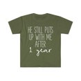 thumbnail image 1 of One Year Anniversary Shirt, Gifts, Tshirt, T-shirt Tee, 1 of 2