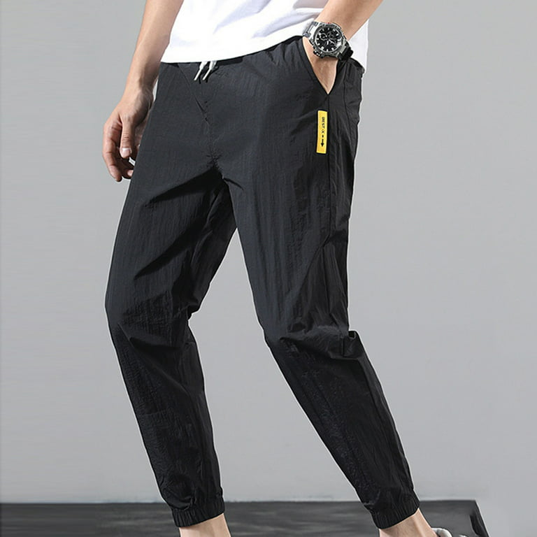 Shpwfbe Sweatpants For Men Fashionable Plus Size Loose Tracksuit With Tied  Feet Trousers Casual Pants 