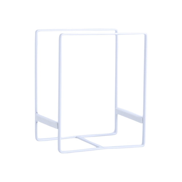 Estante para secar platos Estantes para platos de metal Soporte para platos Gabinete Estante de almacenamiento Tapa de olla Soporte para cuencos Organizador de encimera-Blanco