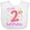AA-White, variant on Inktastic It's My Second Birthday Boys or Girls Baby Bib