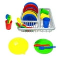 thumbnail image 2 of de ptos para niños, 28 piezas de vajil para niños con estante de almacenamiento Juguetes de cocina de plástico, Juguete educativo y de CUTICAT Juguetes de rol para niños, 2 of 8