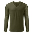 thumbnail image 5 of BJUTIR Mens Long Sleeve T Shirts Long Sleeves V Neck Solid Pullover Casual T Shirt Blouse, 5 of 5