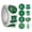 A, variant on 1PC St Patricks Day Roll Stickers, Green Shamrock Round Sticker, Happy St. Patrick 's Day Design Envelope Stickers, Self-Adhesive Irish Clover Label Seal Sticker for Holiday Gift Card Envelope